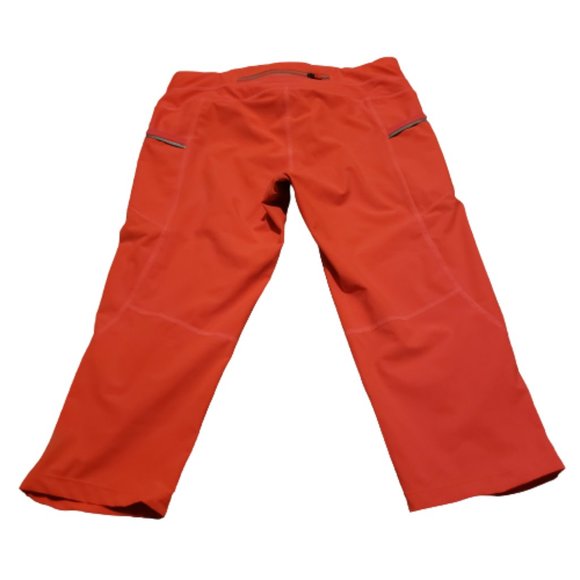 Athleta Cropped Leg Pants Orange / Pink | Women's Small S Athletic Workout Gym - Picture 2 of 8